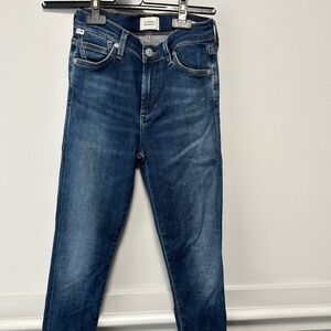 CITIZENS OF HUMANITY medium blue jeans rocket ankle SZ 24 women’s